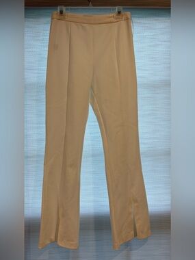 Lucy Paris Cream Women’s Dress Pants with Front Crease